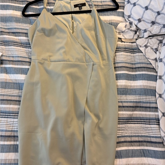 Lulu’s Sage Green Mini Dress - Picture 2 of 3